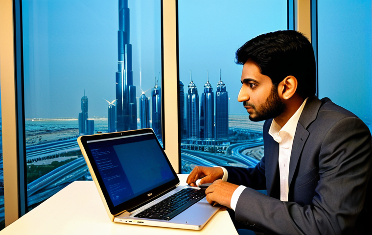네트워크 자격증을 활용한 해외 취업 성공 사례 - **Image Prompt 1: Faisal's Journey: From Humble Beginnings to Dubai's Tech Skyline**
    *   **Descr...
