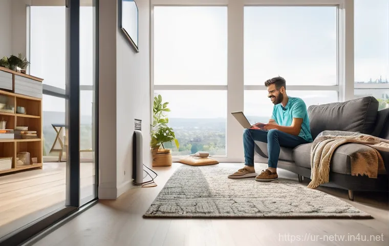 네트워크관리 실무에서 경험한 장애 처리 사례 - **Prompt 1: Initial Network Troubleshooting at Home**
    "A person, mid-30s, wearing casual but nea...